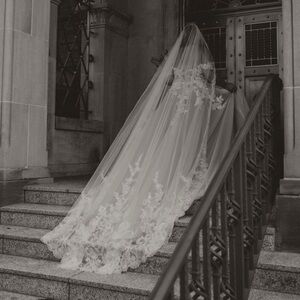 Dramatic Cathedral Wedding Bride Veil